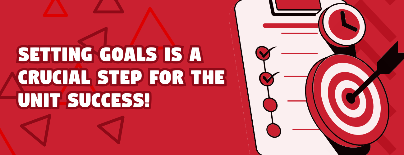 Setting goals is a crucial step fot the Success of the Unit!